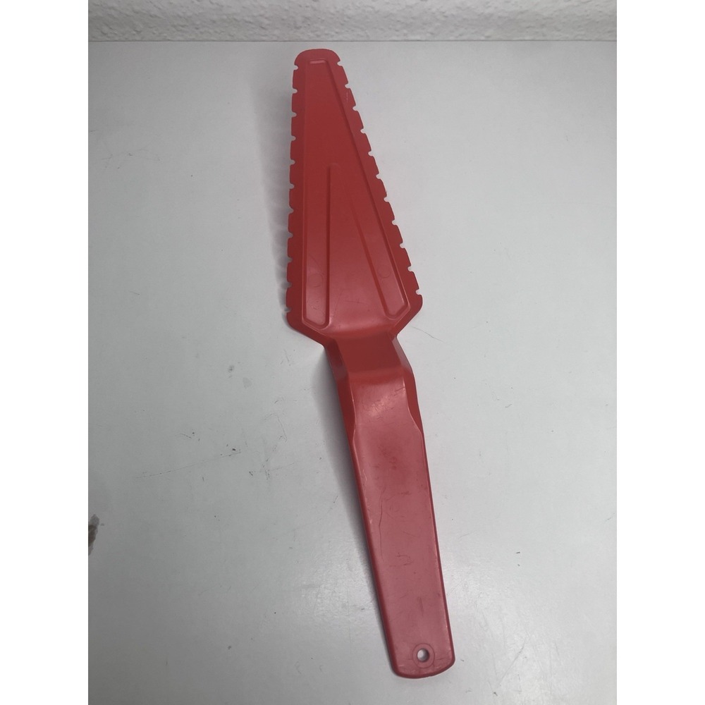 Vintage Tupperware Orange Pie Cake Server & Serrated Knife - #1228-8